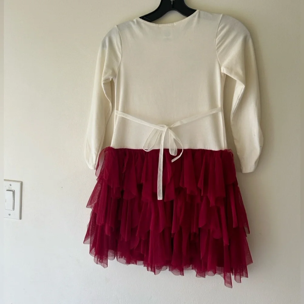 Biscotti girl’s Dress Cream and Red - Picture 8 of 15
